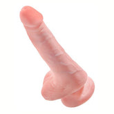 King Cock 6" Cock w Balls Light Skin Tone from Nice 'n' Naughty